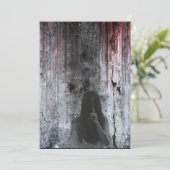 Gothic  Spooky Halloween Kaart (Staand voorkant)