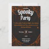 Gothic Spooky Halloween Party Uitnodigen Kaart (Voorkant)