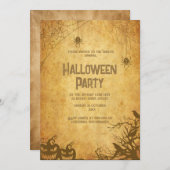 gothic  spooky halloween uitnodiging (Voorkant / Achterkant)