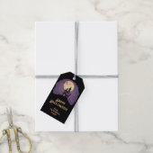 Gothic Spooky Haunted House Halloween Cadeaulabel (Met Touw)