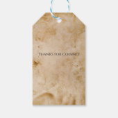 Gothic Spooky Haunted House Halloween Party Cadeaulabel (Achterkant)