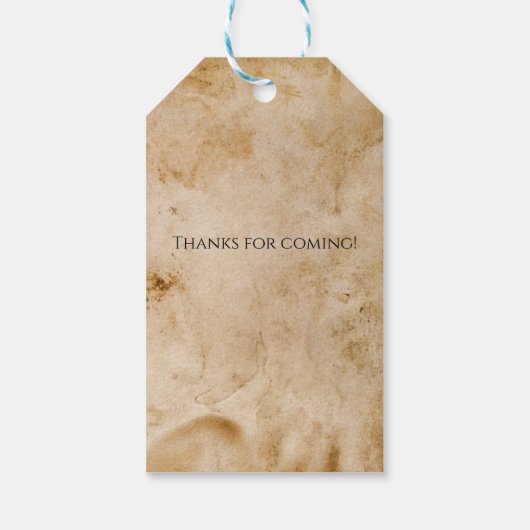 Gothic Spooky Haunted House Halloween Party Cadeaulabel (Achterkant)