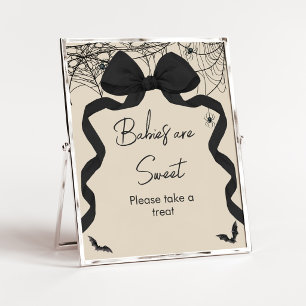 Gothic Spooky Kleine Boe Baby's zijn Lief Teken Poster