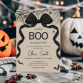 Gothic Spooky Little Boo Baby shower Kaart