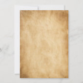 gothic  spooky schedel halloween uitnodiging (Achterkant)