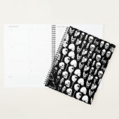 Gothic Spooky Skulls Spiral Planner (Display)