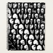 Gothic Spooky Skulls Spiral Planner (Voorkant)
