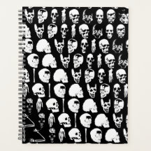 Gothic Spooky Skulls Spiral Planner