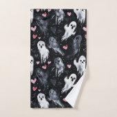 Gothic Spooky Valentijn Geesten met harten Bad Handdoek (Handdoek)