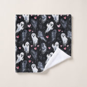Gothic Spooky Valentijn Geesten met harten Bad Handdoek (Wasdoekje)