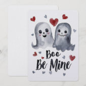 Gothic Spooky Valentijn Geesten met harten Feestdagenkaart (Voorkant / Achterkant)