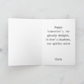 Gothic Spooky Valentijn Geesten met harten Kaart (Binnen)