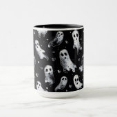 Gothic Spooky Valentijn Geesten met harten Mok (Midden)