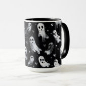 Gothic Spooky Valentijn Geesten met harten Mok (Voorkant rechts)