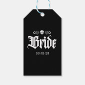 Gothic Spooky Witchy Halloween Bruid Cadeaulabel (Voorkant)