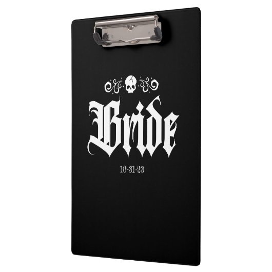 Gothic Spooky Witchy Halloween Bruid Klembord (Links)