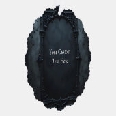 Gothic Square Frame Custom Ornament Kaart (Rechts)