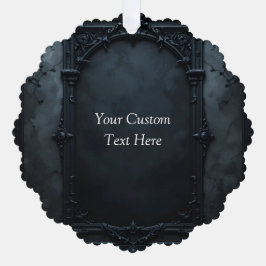 Gothic Square Frame Custom Ornament Kaart