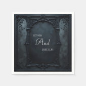 Gothic Square Frame  Wedding Servet (Voorkant)