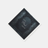 Gothic Square Frame  Wedding Servet (Hoek)