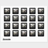 "Gothic" Square Stickers (Vel)