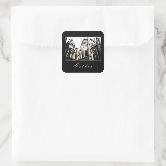 "Gothic" Square Stickers (Tas)
