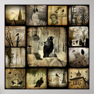 Gothic Squares Poster
