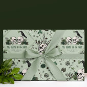 Gothic St. Patricks Day Floral Skulls Irish Weddin Cadeaupapier