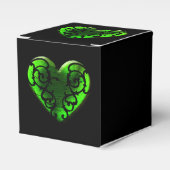Gothic St. Patrick's Day Green Heart Box Bedankdoosjes (Voorkant Zijde)