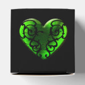 Gothic St. Patrick's Day Green Heart Box Bedankdoosjes (Bovenkant)