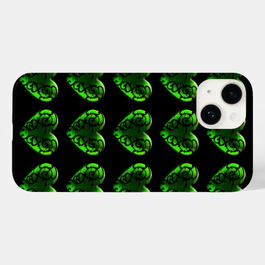 Gothic St. Patrick's Day Green Heart iPhone 6 Hoes (Achterkant (horizontaal))