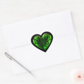 Gothic St. Patrick's Day Groene Hart Sticker (Envelop)