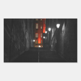 Gothic Staircase Rechthoekige Sticker