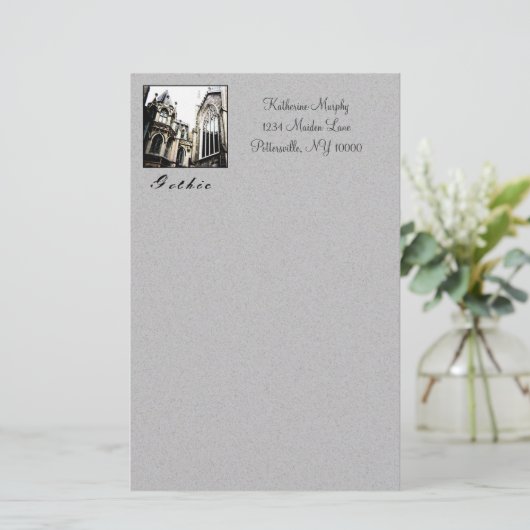 "Gothic" Stationery Briefpapier (Staand voorkant)