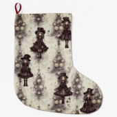 Gothic Steam Punk alternatief kerst fee Grote Kerstsok (Voorkant)