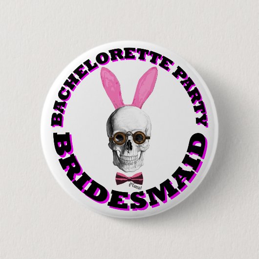 Gothic Steampunk bachelorette party Ronde Button 5,7 Cm (Voorkant)