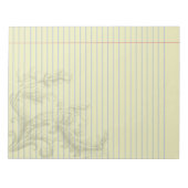 Gothic Steampunk Floral Fantasy Legal Notitieblok (Voorkant)