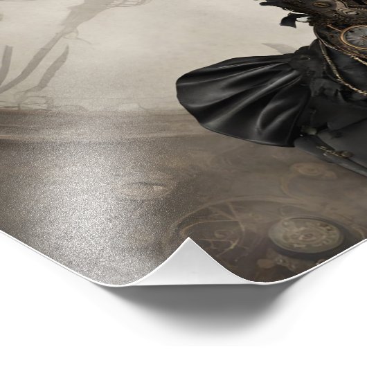 Gothic Steampunk Foto Afdruk (Hoek)