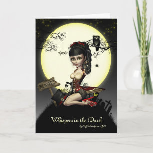 Gothic Steampunk Lolita Blank Note Card Kaart