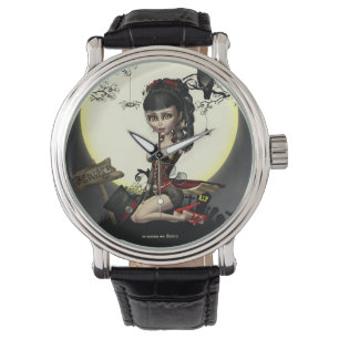 Gothic Steampunk Lolita Girl Wrist Horloge
