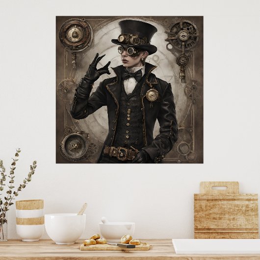 Gothic Steampunk Poster (Keuken)
