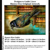 Gothic/Steampunk Raven With Antique Books ET5L Tissuepapier