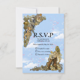 Gothic - Steampunk RSVP op Gold Leather