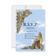 Gothic - Steampunk RSVP op Gold Leather