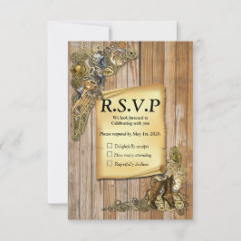 Gothic - Steampunk RSVP op hout
