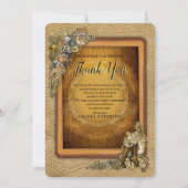 Gothic - Steampunk sculptures op leder Dank je Kaart (Voorkant)