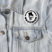 Gothic steampunk skull bachelor ronde button 5,7 cm (In situ)