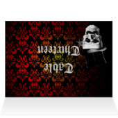 Gothic steampunk table number card (Binnen Horizontaal (Boven))