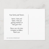 Gothic steampunk Victoriaans rozen Save the Date Aankondigingskaart (Achterkant)