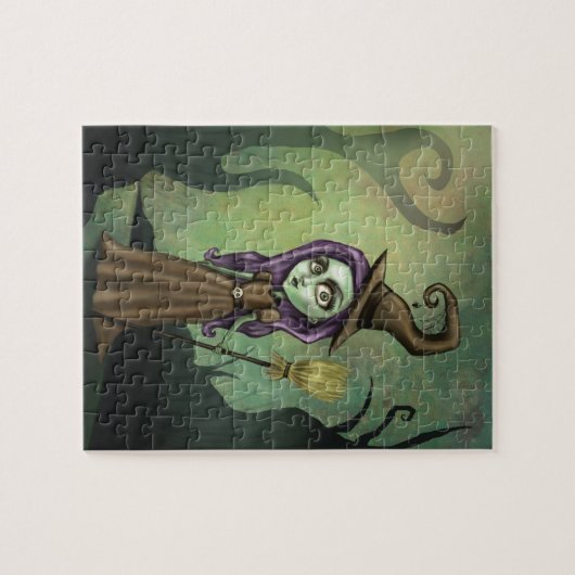 Gothic Steampunk Witch Legpuzzel (Horizontaal)